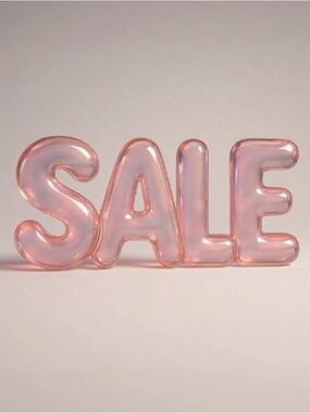 & Other Stories Pink 'SALE' Decorative Glass Sign